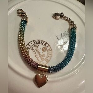BETSEY JOHNSON RAINBOW & Heart BRACELET
